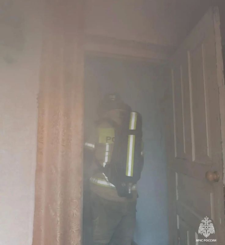В Мелитополе при пожаре пострадал пожилой мужчина
