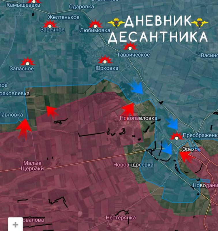 Запорожское направление. В районе Малых Щербаков десантники расширяют зону контроля и продвигаются в балке у Новояковлевки; Также в районе Новопавловки наши войска держат оборону и наносят удары по противнику, который в...