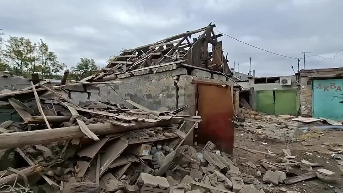 Кадры с места атаки ВСУ в Мелитополе