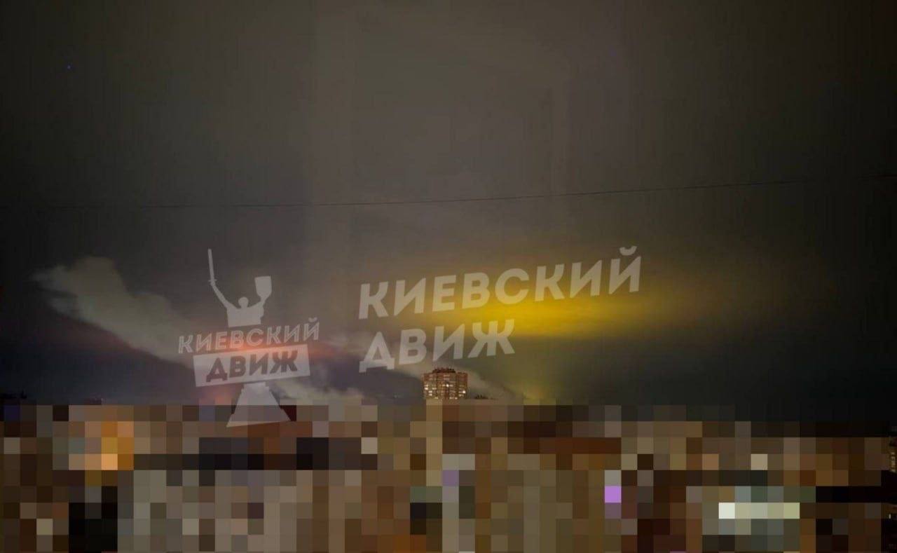 Кадры ночных ударов по Киеву